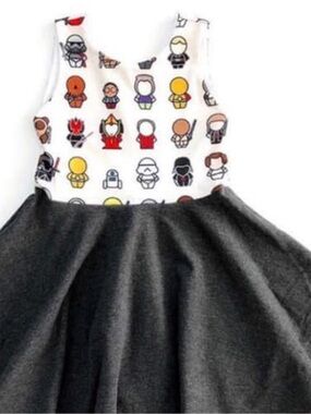 Malia + Kai Star Wars Character Handmade Twirl Dress Sz 6